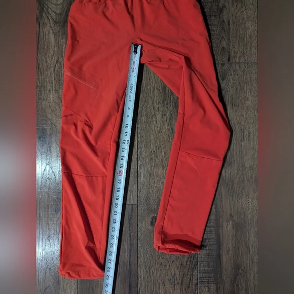 Patagonia Women's Bright Orange Chambeau Rock Hiking Pants Size 0 Zip Pockets - Picture 8 of 14
